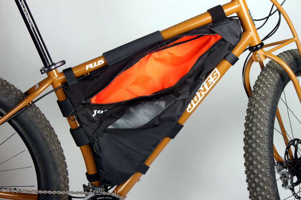 Drive side of the new frame pack with both zippers open