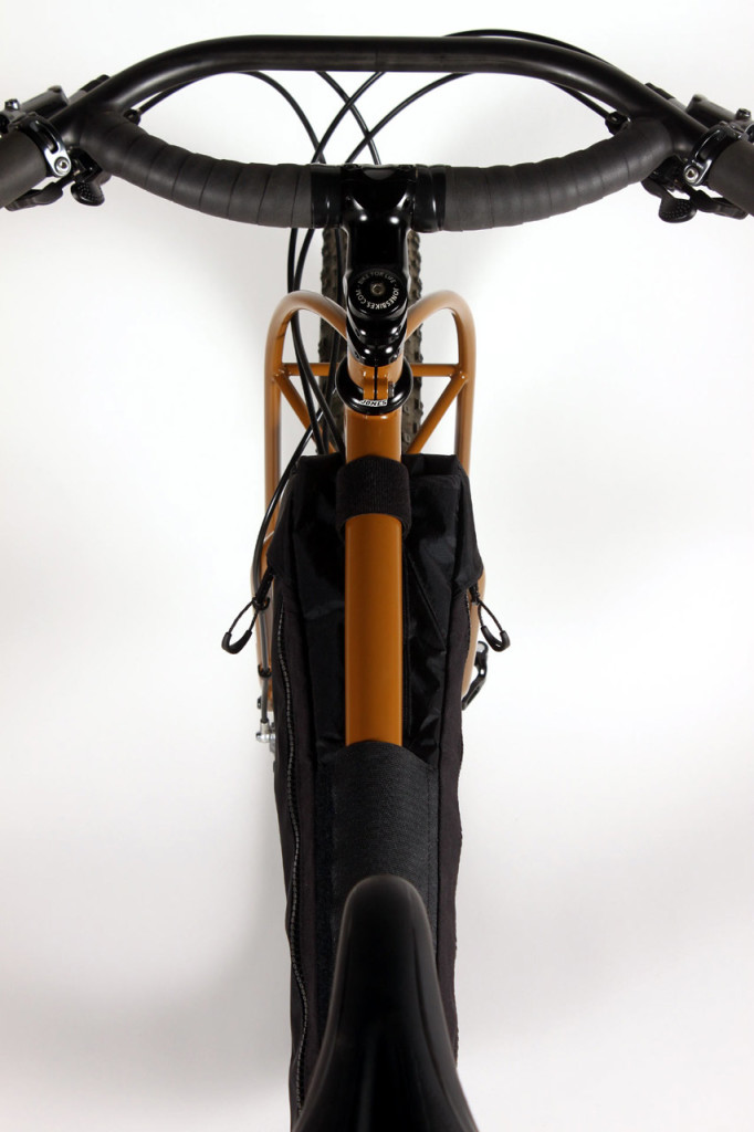 Rider's eye view of the Plus frame pack