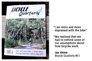 Read more about the article Jones in Bicycle Quarterly #51